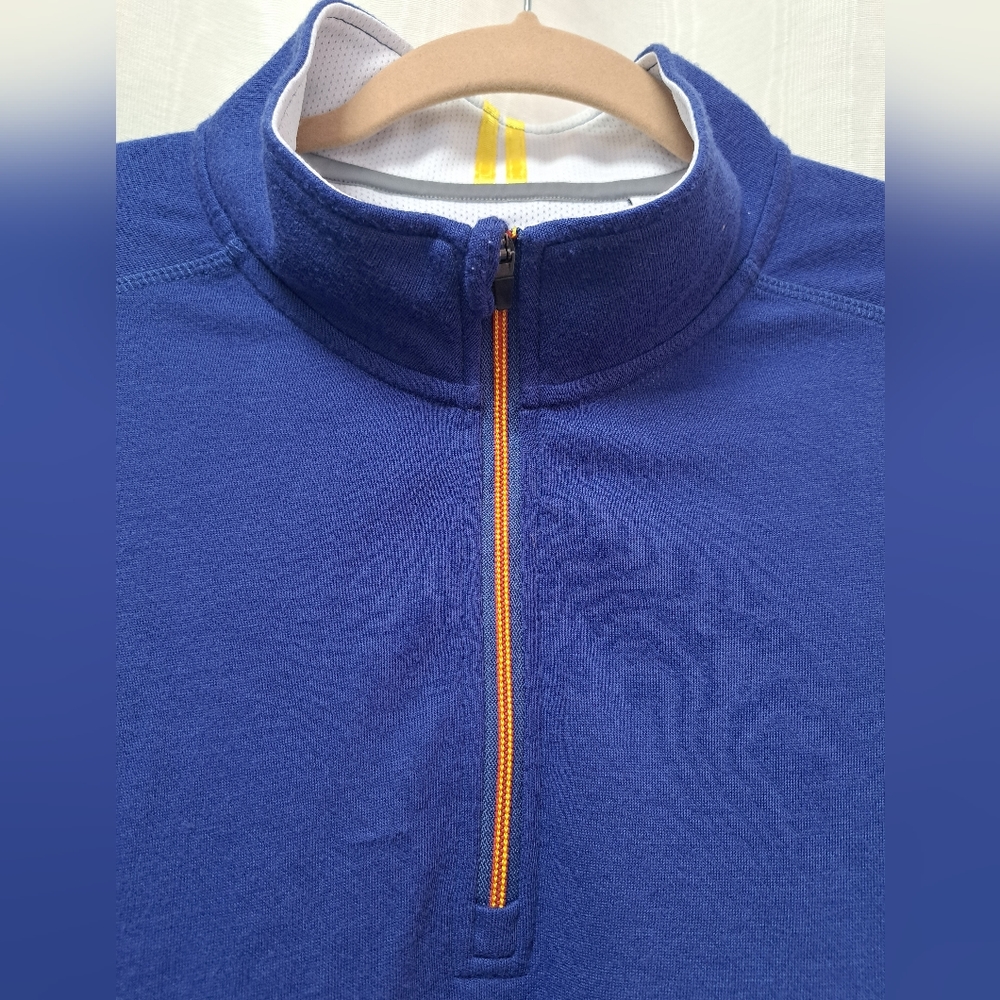 Robert Graham X Collection Blue Pull Over 1/4 Zip Long Sleeve Size XL Men's - Picture 2 of 8
